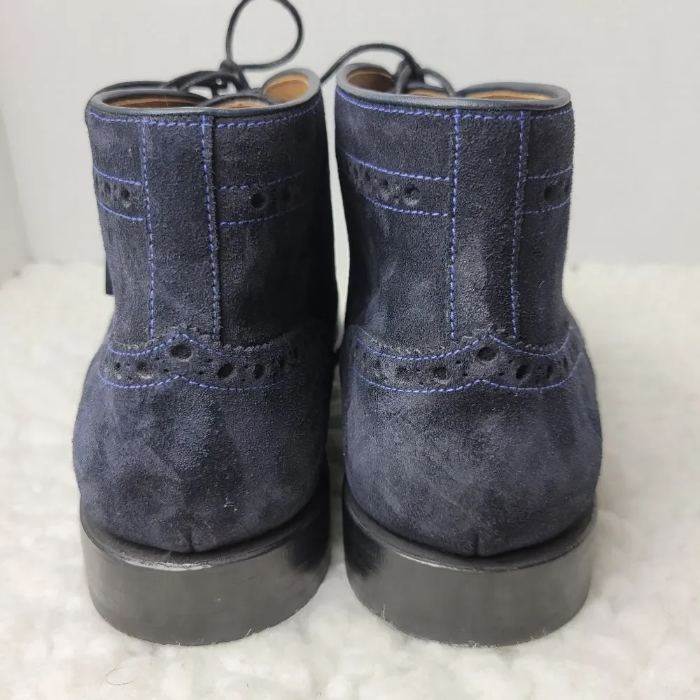 Robert Talbott Presidio Mens Chukka Boots Size 10M Goodyear Welted Blue Suuede Robert Talbott Presidio Mens Chukka Boots Size 10M Goodyear  main image 3